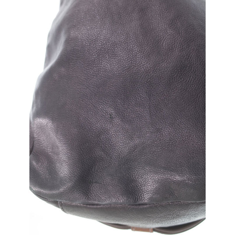 Prada Weekender Glace Leather Shoulder Brown Black Bag Calf - Picture 9 of 9